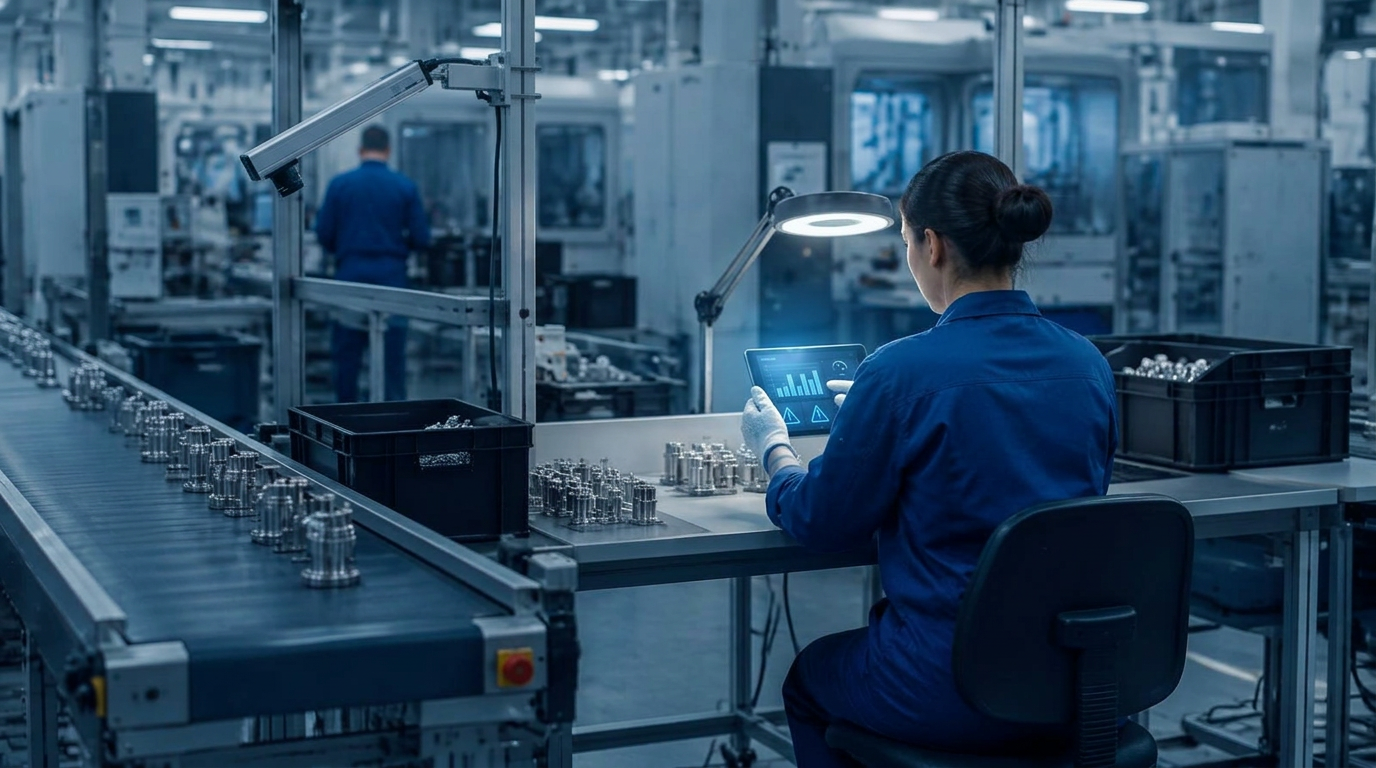Avec IA : une caméra signale les pièces défectueuses