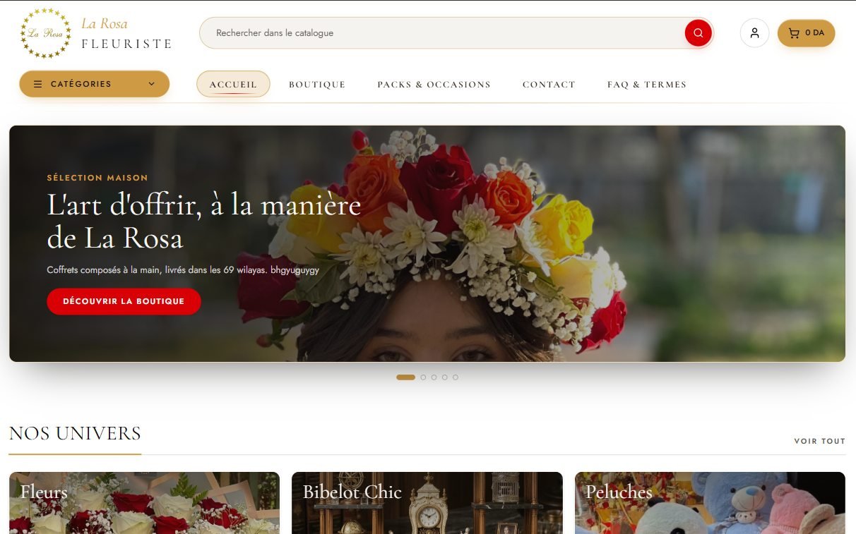 La Rosa Fleuriste sur tablette