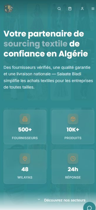 Salaate Bladi sur téléphone